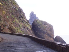 Rijweg op Madeira