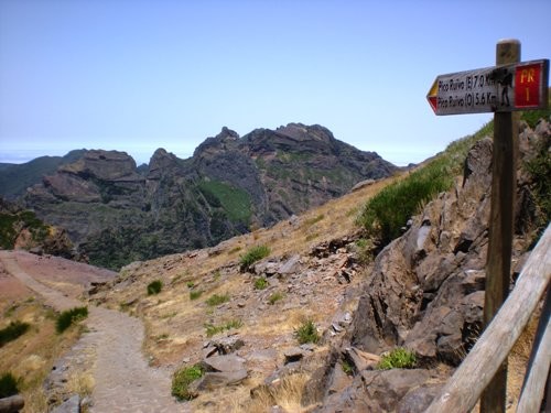 Beginpunt van de wandeling Pico do Areeiro - Pico Ruivo
